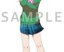 一枚絵、立ち絵描きます 表情が豊かで、色味がはっきりしてます。 イメージ3
