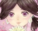 可愛い女の子の水彩イラストを描きます お好みのテーマや色に合わせます！ イメージ1