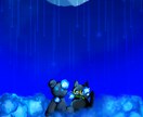 動物の絵を描きます 青と宇宙と花をベースに可愛らしい動物を描きます！ イメージ1