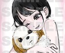 SNS用アイコン制作します 女の子、厚塗り、可愛い、デフォルメを描くのが得意です♡ イメージ4