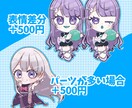 かわいくて使いやすいミニキャラ作成します かわいく使いやすくあなたらしいミニキャラを作成します。 イメージ3