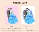 ウェディングに使えるシンプルなイラスト作成します ウェディングボード・結婚祝い・贈呈品 イメージ7