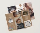 Canvaテンプレ!カフェ販促物6点セット売ります 卓上ポップ・チラシ・名刺・スタンプカード・メニュー・パンフ イメージ5