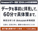 Amazon広告の悩みを60分で整理します 事前にデータ拝見｜60分で具体策まで｜広告以外もOK イメージ1