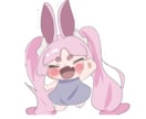 ほんわかタッチで可愛いちびキャラ描きます 個性的で表情豊かSNSやグッズにぴったり！商用利用◎ イメージ4