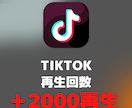 TikTok動画＋２０００再生回数UP！増やします 早納品❗️安⭐️ティックトック再生回数＋２０００回アプローチ イメージ5