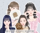 SNS・配信活動を彩る美人イラストを制作します アイコン・サムネ・配信背景など幅広く対応可能です イメージ7