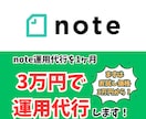 3万円でsns運用代行(note運用代行)します まずはお試し価格3万円でnote運用代行します！ イメージ1