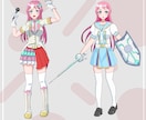 アニメ塗りで目を引く美少女キャラクターを描きます 商用可、IRIAM・ゲーム用等にあなただけのイラストをお届け イメージ4