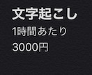 動画or音声の文字起こしをします まだ実績がないので、低価格で承ります。 イメージ1