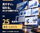 PowerPointで見やすい資料を作成します 最大25枚4,000円！編集できるパワポを制作 イメージ1