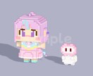 ブロック調の可愛い3Dアバター作ります ボクセルでオリジナルのアイコン作りませんか？即日納品可 イメージ4