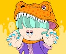 個性◎ポップでかわいいカートゥーンイラスト描きます 人物•動物やモンスターまでご希望用途に合わせてイラスト制作 イメージ7