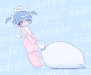 記念グッズイラスト描きます コンカフェキャストの方の生誕、周年、卒業記念などに♪ イメージ3