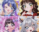 お手軽コース！アイコンイラストお描きします 商用利用込み！90年代アニメ風に肩上イラストをお描きします！ イメージ3