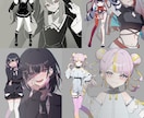 キャラデザ・立ち絵・アイコン・ヘッダー作成します 【歌い手＆ボカロＰの方は割引！】 イメージ2