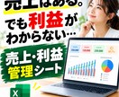 数字が苦手もOK！売上・利益管理シートを提供します 売上・経費を入力するだけ！「今月いくら儲かった？」がわかる イメージ2