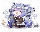 Q版キャラクターステッカー制作承ります チビキャラ表情絵、イラスト、立ち絵など制作承ります イメージ2