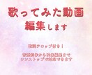 歌詞テロップ付の歌ってみた動画、編集します 初心者さん大歓迎！シンプルな動画を丁寧に仕上げます。 イメージ1