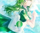 水彩風の綺麗なイラスト！二週間ほどで納品できます ◇一枚絵や動画サムネなどにどうぞ！キャラデザも可！ イメージ3