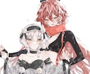 一枚絵、アイコン、サムネイルや夢絵まで全部描きます ご相談だけでも◎ゆるふわでキラキラしたイラストをお届けします イメージ4