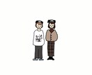 ゆる～いイラスト描きます ゆるくシンプルだけどなんかおしゃれ(*´-`)？ イメージ2