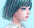 キラッとした質感や透明感のある人物の絵を描きます SNSアイコンや配信用のイラスト等にも！ イメージ2