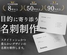 目的に寄り添うおしゃれな名刺をデザインします スタイリッシュ・ミニマル・フェミニンなデザインが得意です！ イメージ1