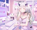 Vtuber・配信者向け 高品質イラスト制作します 印象に残る世界観と空気感を表現 イメージ3