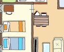 目を惹く手書き間取り図描きます 他社との差つけませんか？最近流行りの手書き間取り図 イメージ3