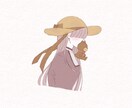 あわい、表情を描かないイラスト・アイコンを描きます ご依頼主様の世界観をイラストに イメージ6