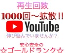 YouTube動画の視聴回数1000回〜増やします アップロードした動画が伸び悩んでいませんか❓ イメージ1