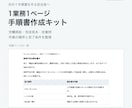 一業務一ページの手順書ひな形をお届けします 順序・確認点・例外連絡を一ページに整理 イメージ1