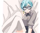 SNSアイコンイラスト描きます 見本画像のような雰囲気のイラストを提供します イメージ2