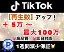 TikTok再生数50000回以上増やします 1万回単位で分散可能！TikTokの再生回数を宣伝拡散します イメージ1