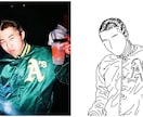 使いやすいファッション線画イラストます SNSアイコン、携帯用壁紙、名刺、ブログ等にオススメ！ イメージ1