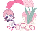 リース型モチーフデフォルメイラストお描きします モチーフを散りばめたリース型のデフォルメイラスト制作します！ イメージ2