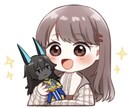 推しぬいをぎゅっと抱っこ♡アイコン制作致します 夢絵アイコン★あなたの推し様を可愛いぬいぐるみにしませんか？ イメージ2