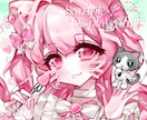 アイコンます 女の子だけ，個人用アイコン、柔らかい雰囲気のイラスト作成 イメージ2