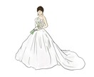 人物2名まで無料！思い出写真をイラストにします 《モノクロ/カラーの2枚組》アイコン・挿絵・プレゼントに☺︎ イメージ8