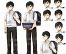 ゲーム・TRPG等に使える立ち絵お描きします ゲーム制作応援！表情差分セット イメージ6