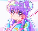 レトロアニメ風のイラスト制作します ラフ提出、修正なしのプランです。 イメージ5