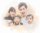 リアル&ほんわかした似顔絵お作りします お写真から描く水彩画風の似顔絵です。 イメージ9