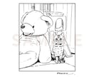 ペットお写真から可愛いモノクロイラストを描きます プレゼントにも◎個性的なお顔が可愛いペン画イラスト イメージ4