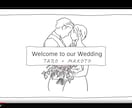 結婚式オープニングムービー（おしゃれな絵）作ります DVD発送無料　修正何度でもOK イメージ2