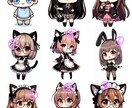 タイムセール 可愛いキャラクター制作します 【商標利用可】Vチューバーさんライバーさんから大人気❤ イメージ5