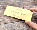ゲスト参加型の結婚証明書を作ります ゴールドの輝きが美しい結婚証明書です イメージ3