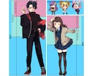 SNS・TRPG用等のイラストを彩り豊かに描きます ペア・夢絵可！ 創作・動画・TRPG用等ご希望のキャラを描画 イメージ2