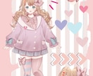 IRIAM用の立ち絵を販売します ピンクカラーでリボンがチャームポイントのふわふわ女の子♫ イメージ1