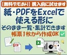 紙・PDF帳票を管理できるExcelに変換します そのまま使えて一覧・集計を自動化 イメージ1